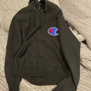 Black champion hoodie